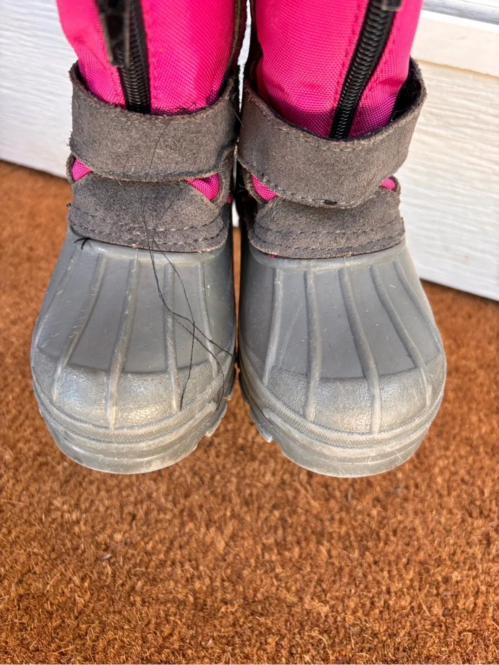 Totes Winter Boots Lil Jean Girls Snow Boots Waterproof Pink Gray